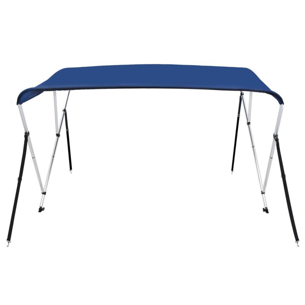 VIDAXL Auvent bimini a 3 arceaux Bleu 183x160x137 cm