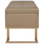 Voir la diapositive 4 : VIDAXL Banc avec compartiment de rangement 105 cm Beige Velours