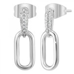 SC CRYSTAL Boucles d'oreilles SC Crystal ornées de Zirconium
