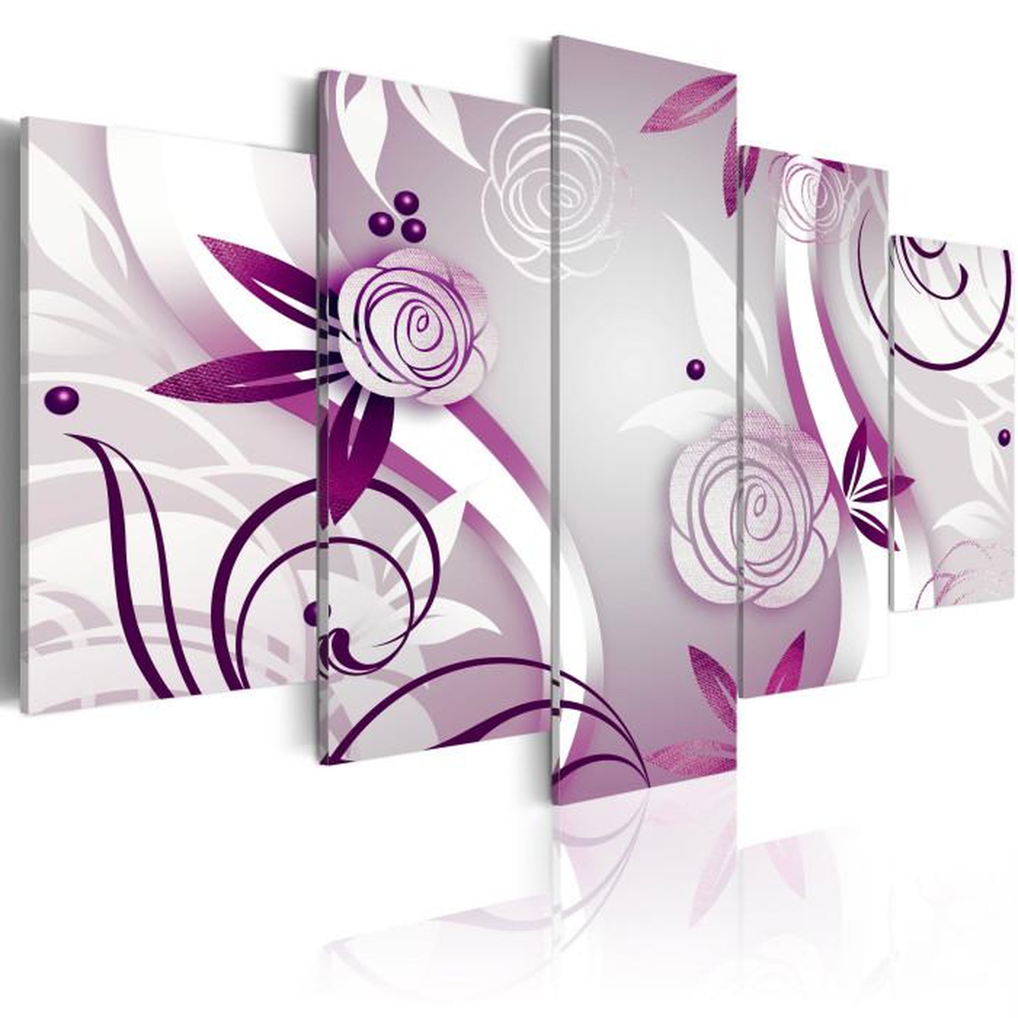 Paris Prix Tableau Imprimé  Roses Violettes. Coloris disponibles : Multicolore