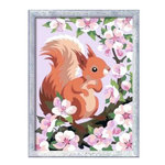 RAVENSBURGER CreArt Kids 18x24cm - Ecureuil au printemps