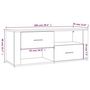 Voir la diapositive 6 : VIDAXL Meuble TV Gris beton 100x35x40 cm Bois d'ingenierie