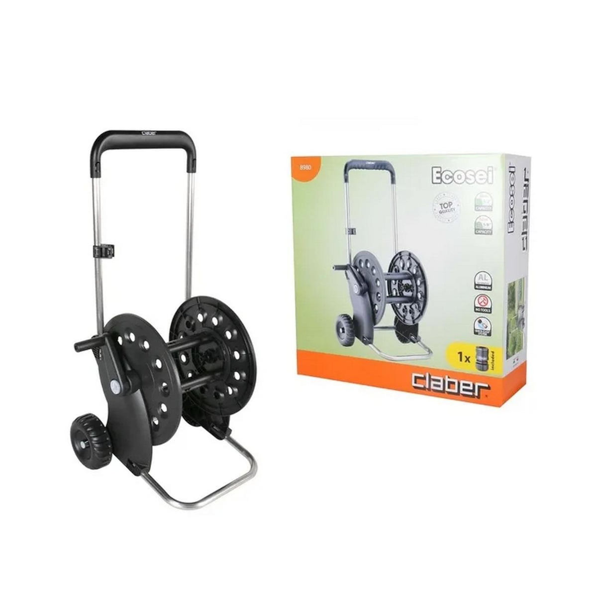 Claber Chariot dévidoir deux roues - 8980
