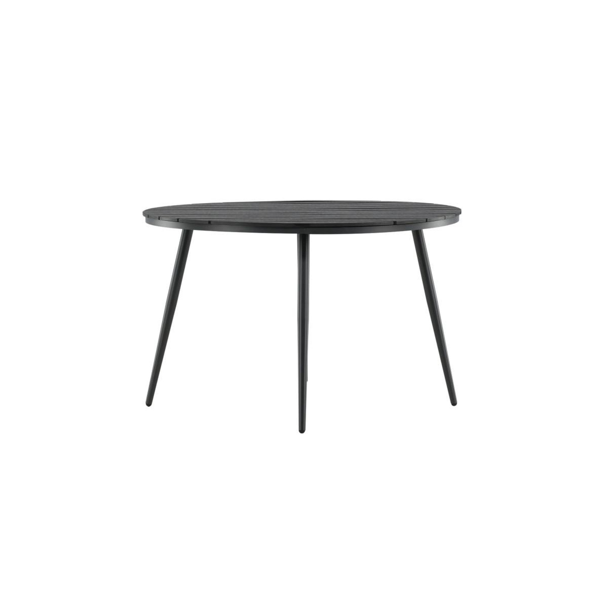 Voir la diapositive 2 : Paris Prix Table de jardin ronde  break  120cm noir