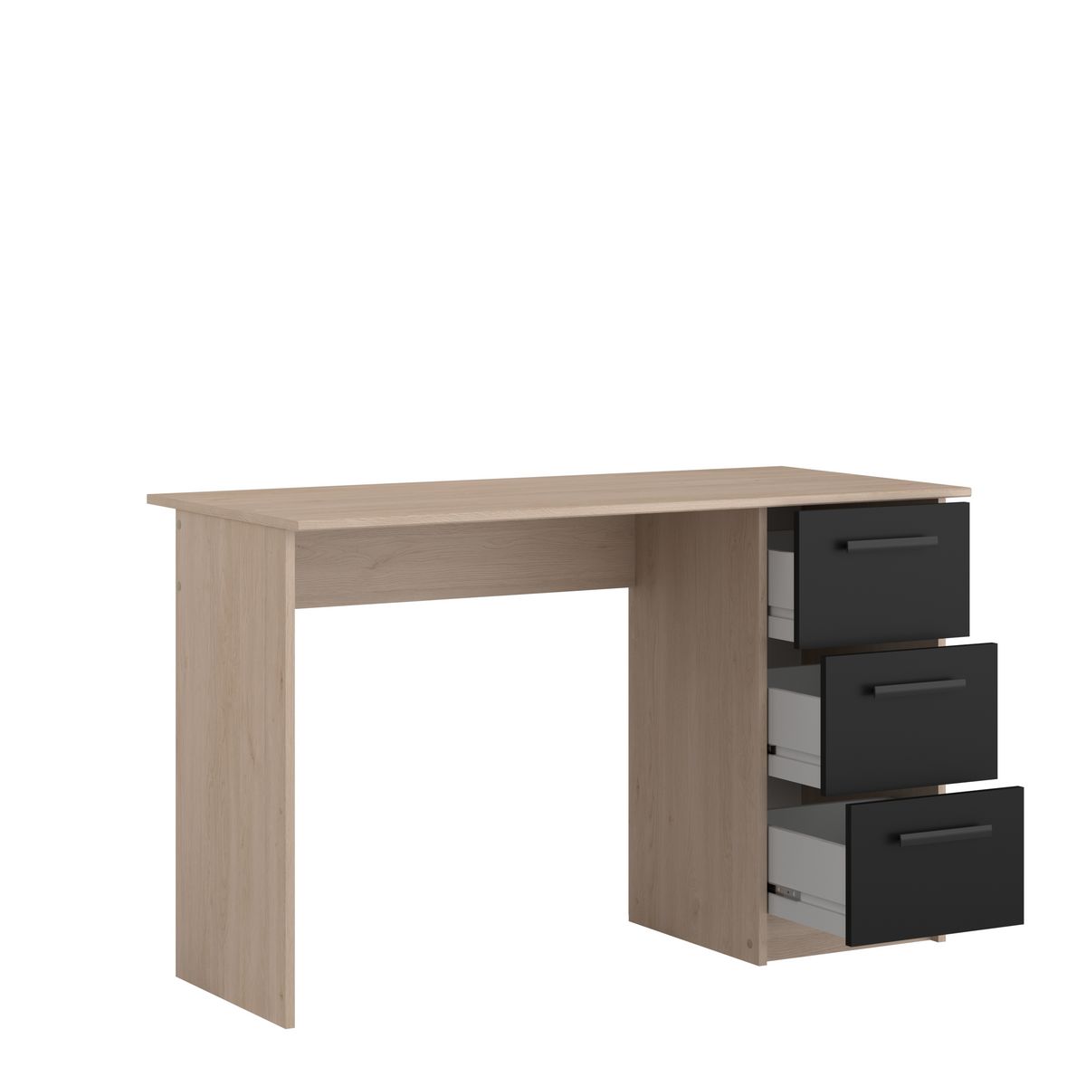 Bureau enfant droit 3 tiroirsL121 x H74 x P55cm STUDY