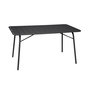 Voir la diapositive 1 : SWEEEK Table de jardin pliante métal 6 places, Amelia 141,2 x 80 x 72,5cm