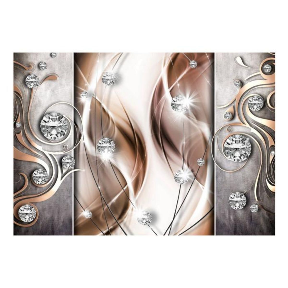 Paris Prix Papier Peint  Brown & Diamonds