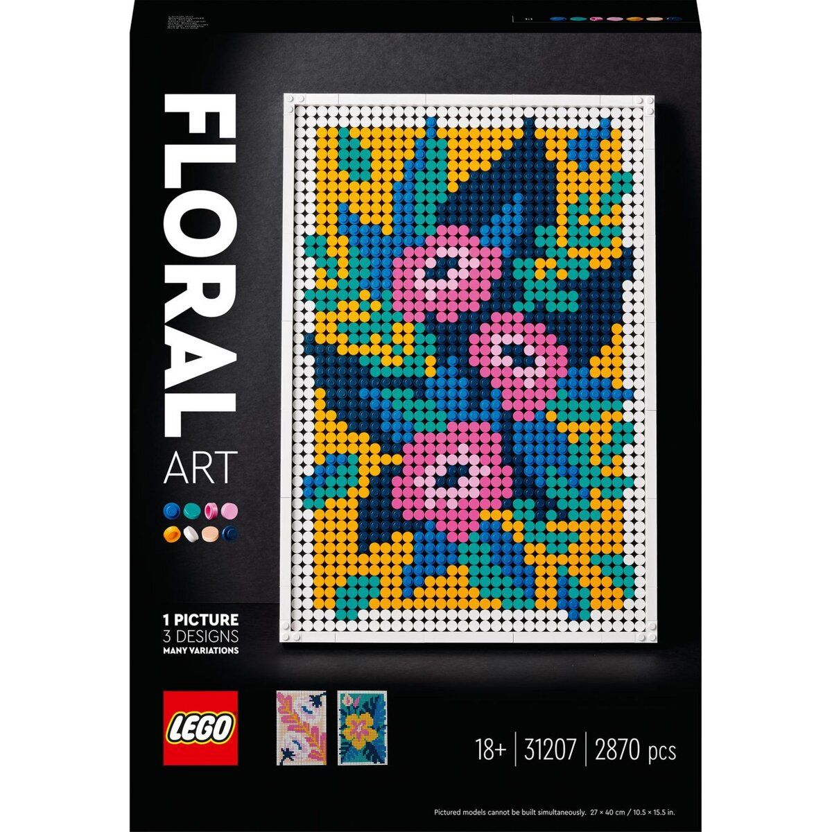 LEGO Art 31207 Art Floral, Accessoire Décoration Intérieure, Fleurs  Artificielles, Adultes pas cher 