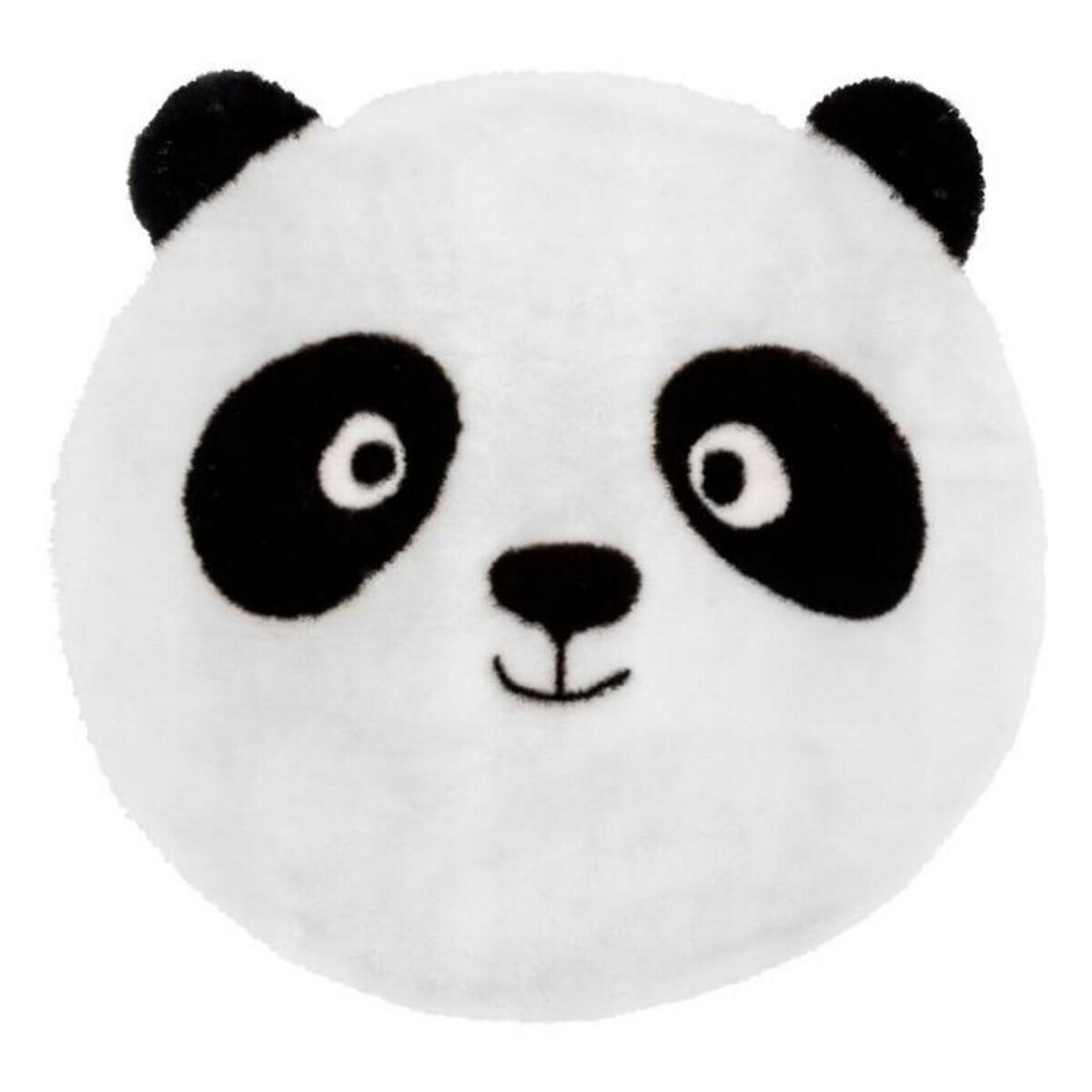 Atmosphera Kids Tapis Enfant Rond  Panda  100cm Blanc & Noir