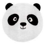 Atmosphera Kids Tapis Enfant Rond  Panda  100cm Blanc & Noir