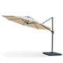 Voir la diapositive 1 : KZ GARDEN Parasol Déporté Jardin Ø350 cm - Rotatif 360°, Toile Polyester - Parasol de Terrasse, Balcon, Piscine KZ GARDEN