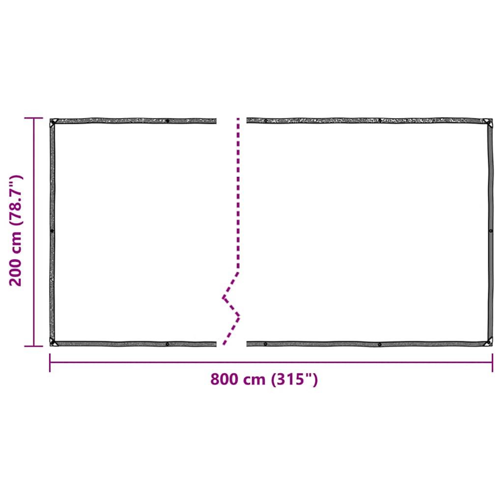 Voir la diapositive 6 : VIDAXL Housse de protection plantes avec œillets 2x8 m polyethylene