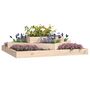 Voir la diapositive 3 : VIDAXL Jardiniere 112x112x27 cm Bois massif de pin