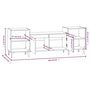 Voir la diapositive 6 : VIDAXL Meuble TV Gris beton 160x35x55 cm Bois d'ingenierie