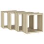 Voir la diapositive 5 : VIDAXL Etageres cube murales 4 pcs Chene sonoma 30x15x30 cm