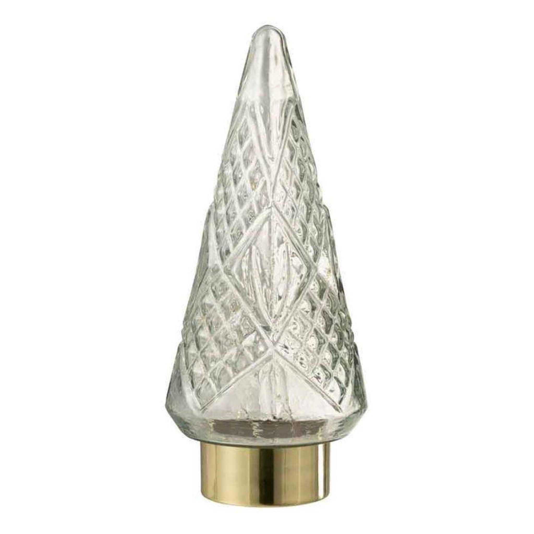 Voir la diapositive 1 : Paris Prix Sapin de Noël en Verre  Led  35cm Transparent