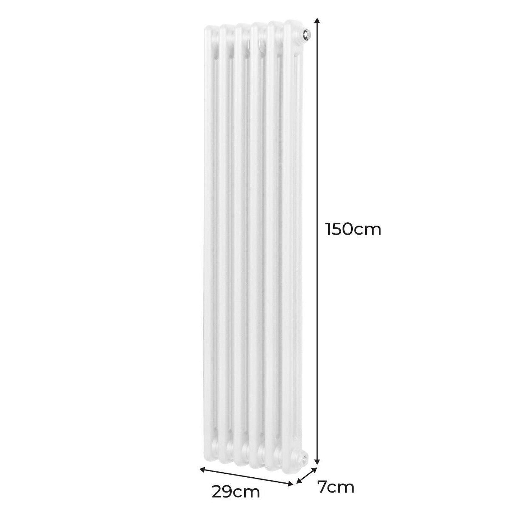 Voir la diapositive 5 : MONSTERSHOP Radiateur traditionnel à 2 colonnes – 1500 x 292 mm