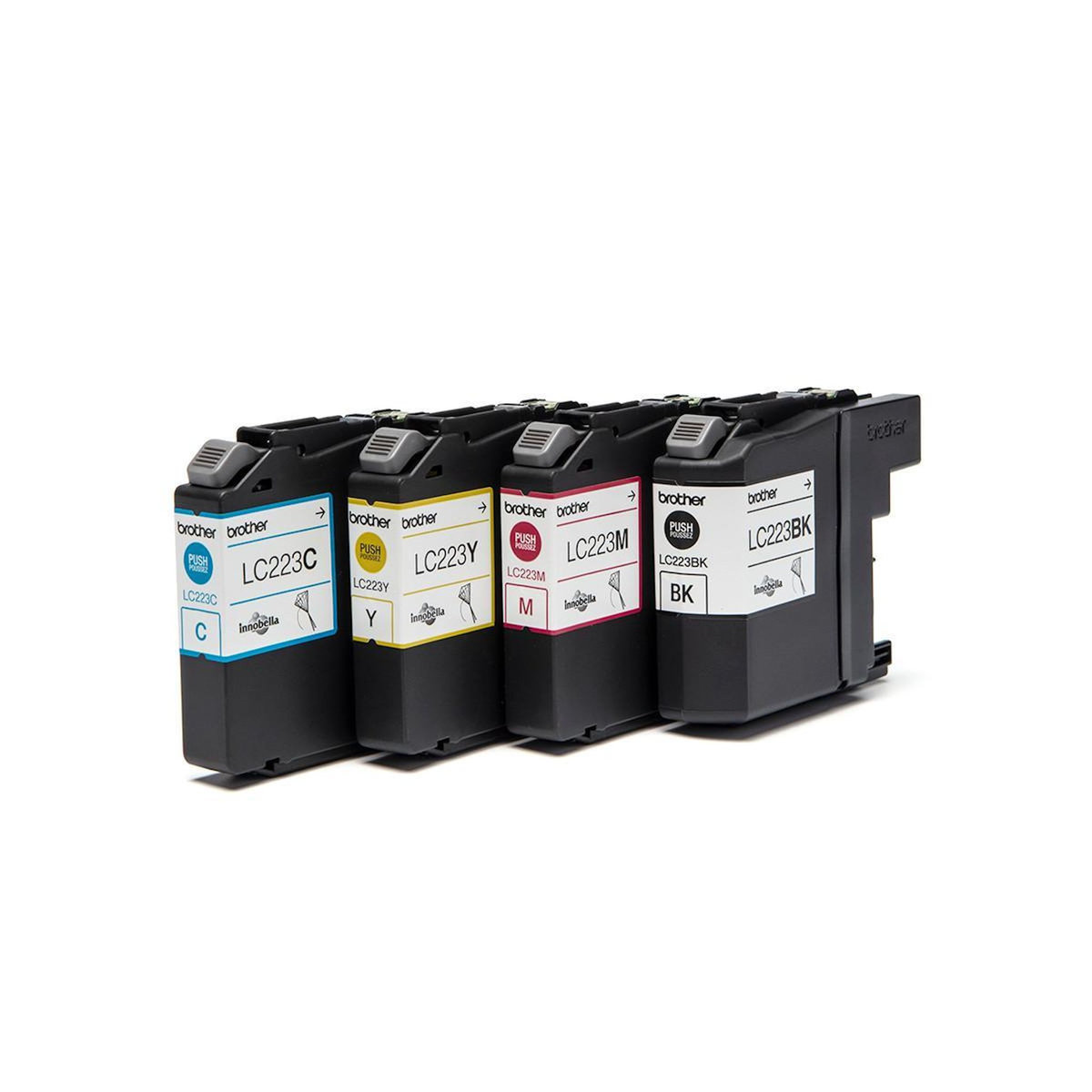 Brother Cartouche d'encre Pack Multipack 4 Originales LC223 (Noir + 3 Couleurs) - LC223VAL