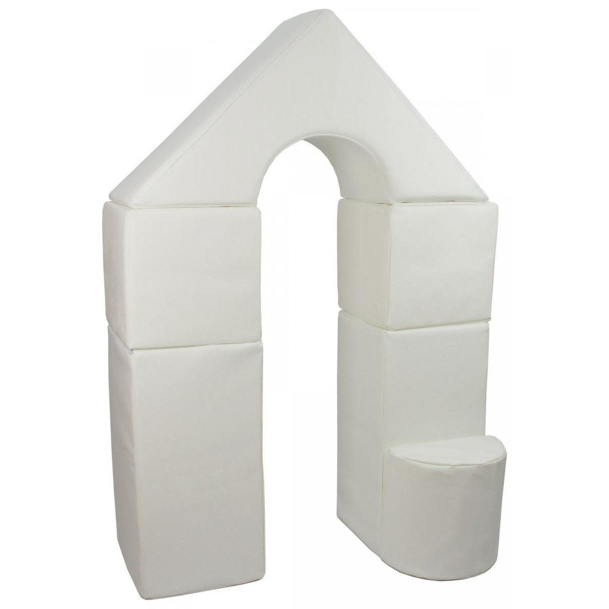 VELINDA Petit château - lot de 11 blocs en mousse pour le jeu blanc