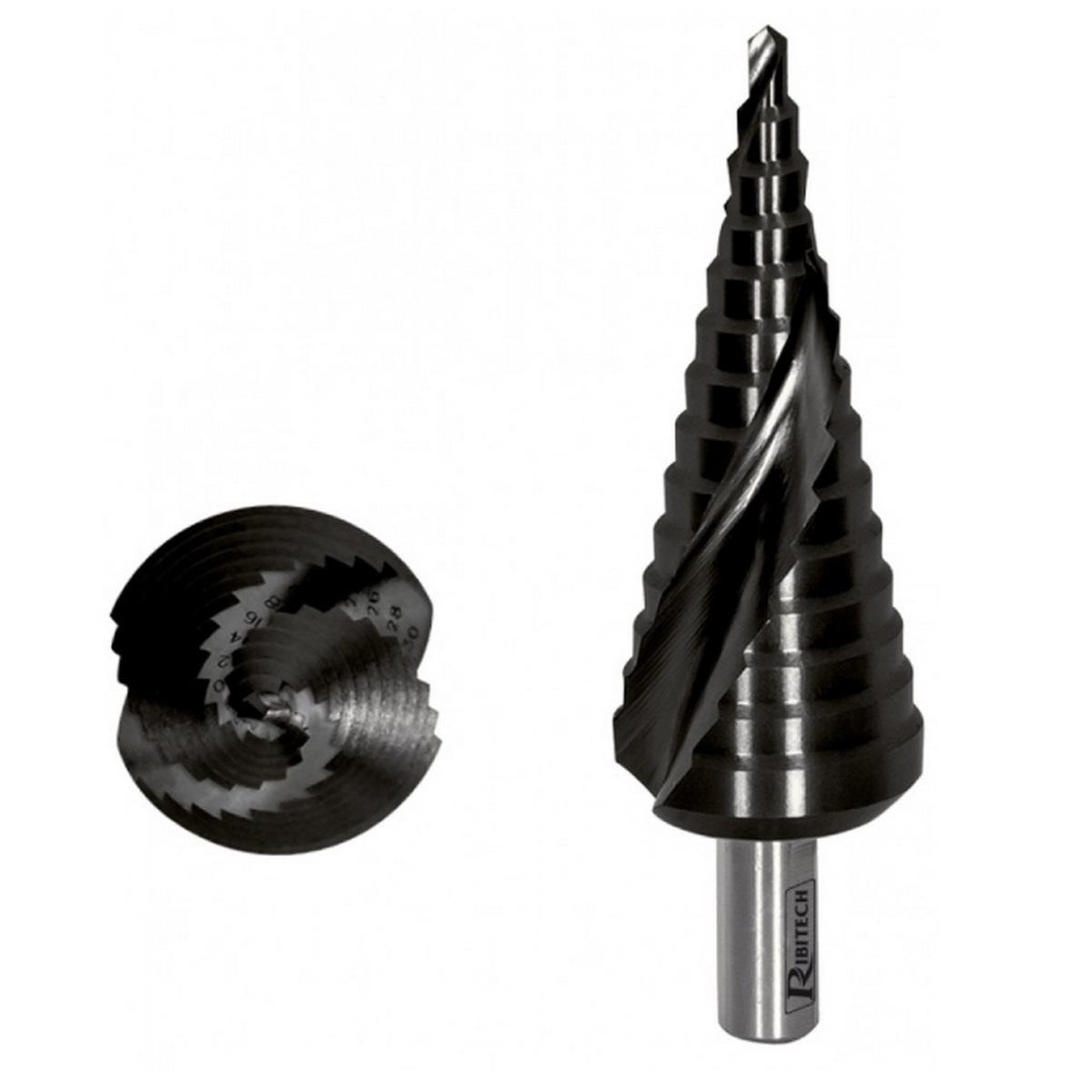 Ribimex Fôrets étagés spiral acier  m35 hss cobalt 4 a 30mm - PRFEX10434C/B