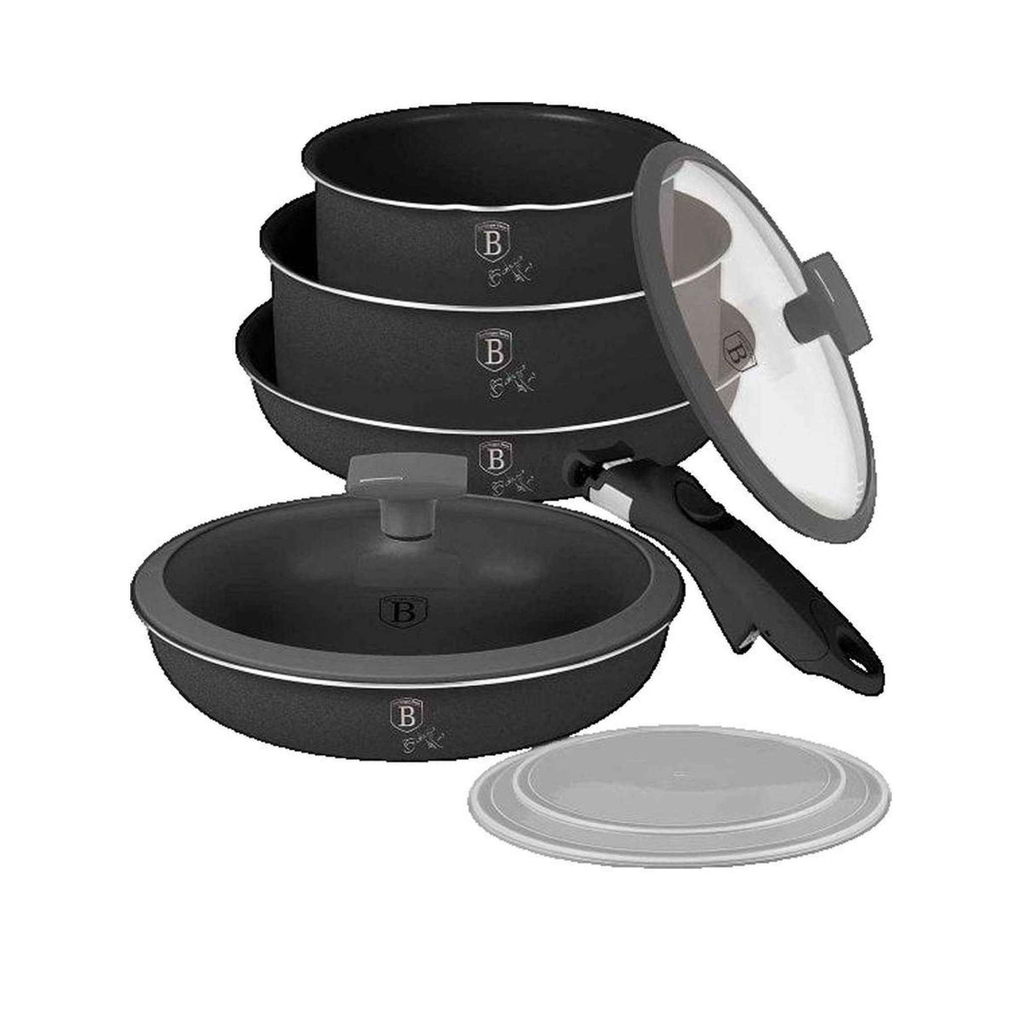 BERLINGER HAUS Batterie de cuisine Berlinger Haus BH-8256 finition anthracite