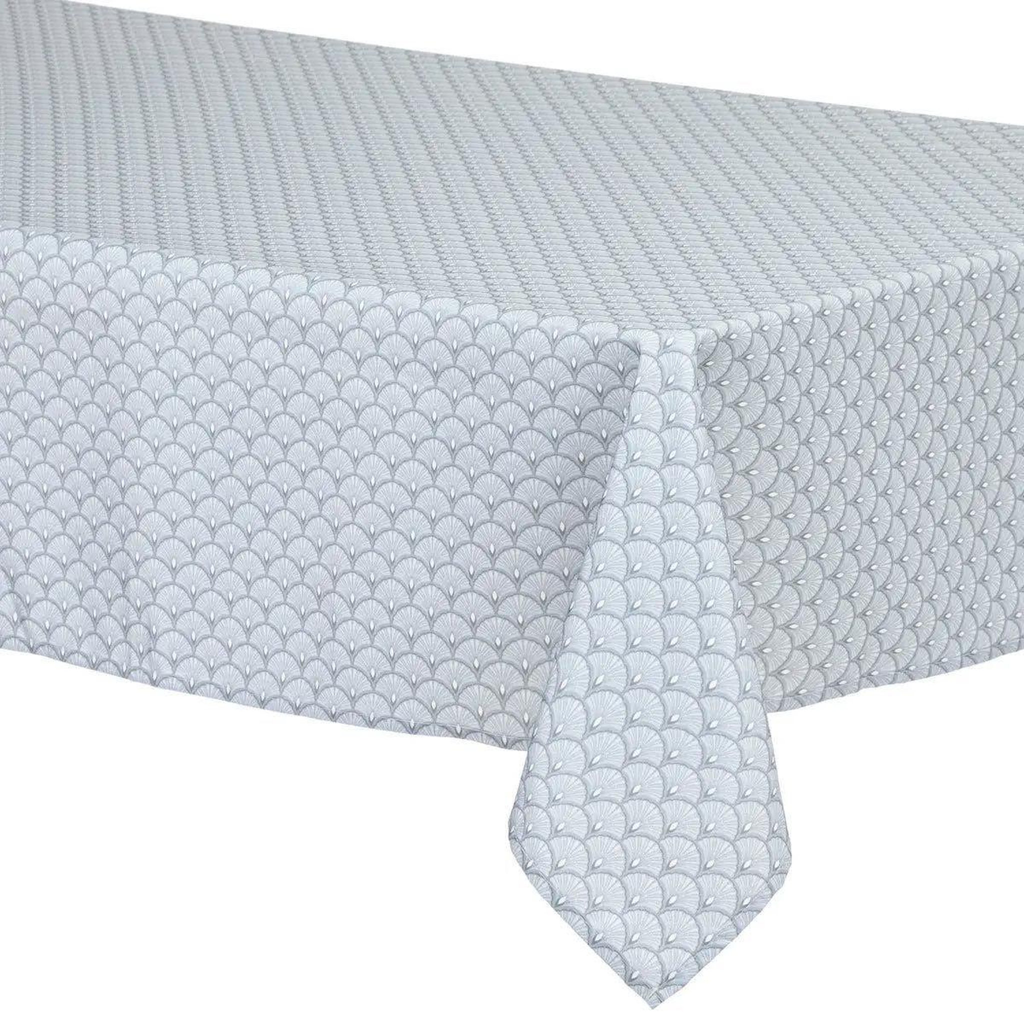 ATMOSPHERA Nappe antitache imprimée  livia  150x300cm gris