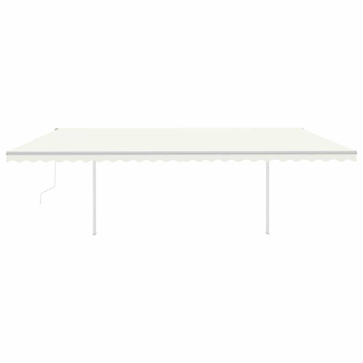 VIDAXL Auvent automatique capteur de vent/LED 6x3 m Creme