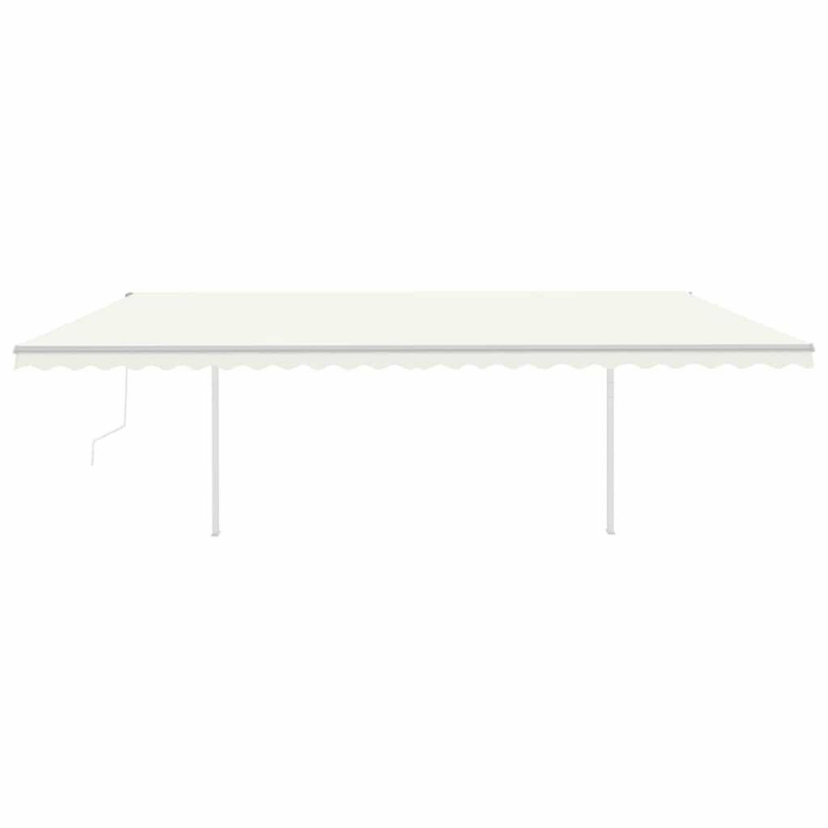 VIDAXL Auvent automatique capteur de vent/LED 6x3 m Creme