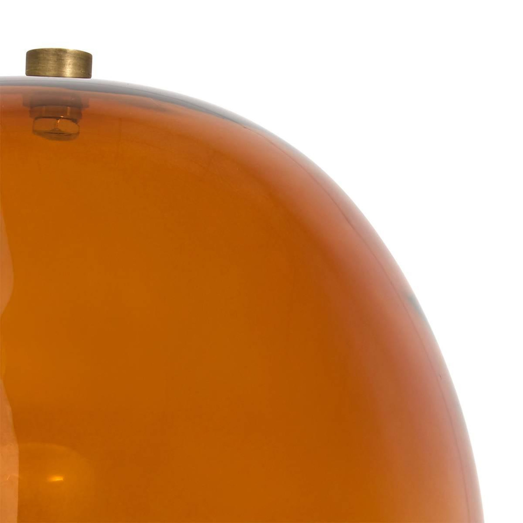 Voir la diapositive 2 : ATMOSPHERA Lampe à Poser en Verre  Elie  41cm Ambre