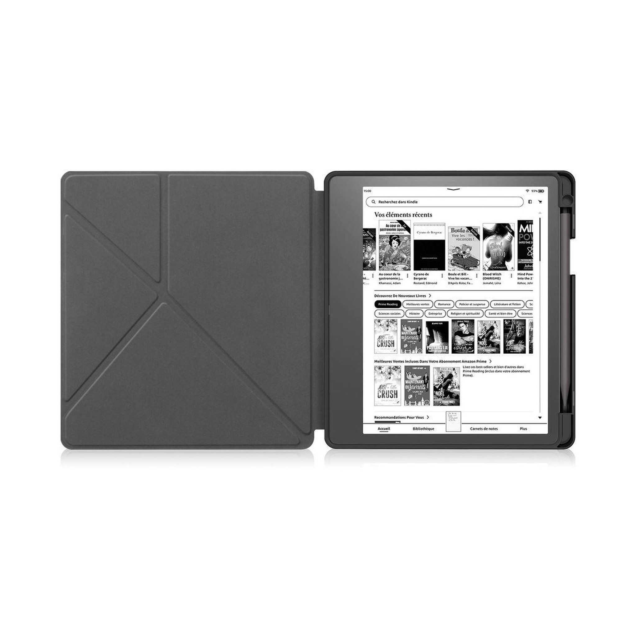 Voir la diapositive 4 : IBROZ Etui origami kindle scribe - 2024 noir