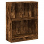 Voir la diapositive 2 : VIDAXL Bibliotheque Chene fume 60x24x76 cm Bois d'ingenierie