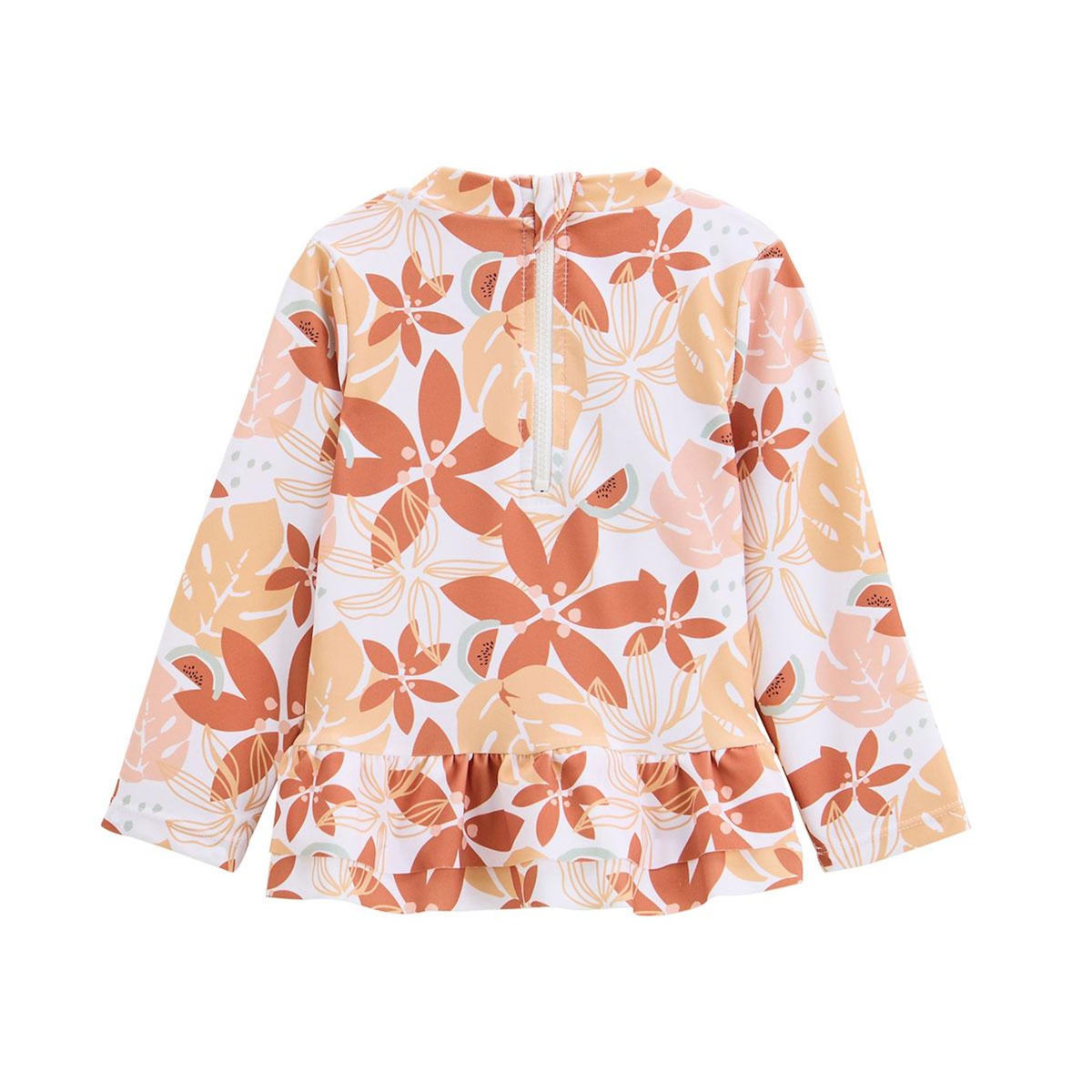 Petit Béguin Maillot de bain bébé 2 pièces t-shirt de protection UV et culotte Cassis