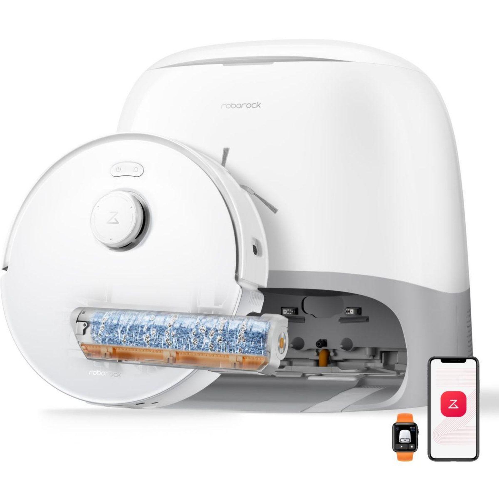 Voir la diapositive 4 : ROBOROCK Robot aspirateur laveur qrevo curv 2 flowx