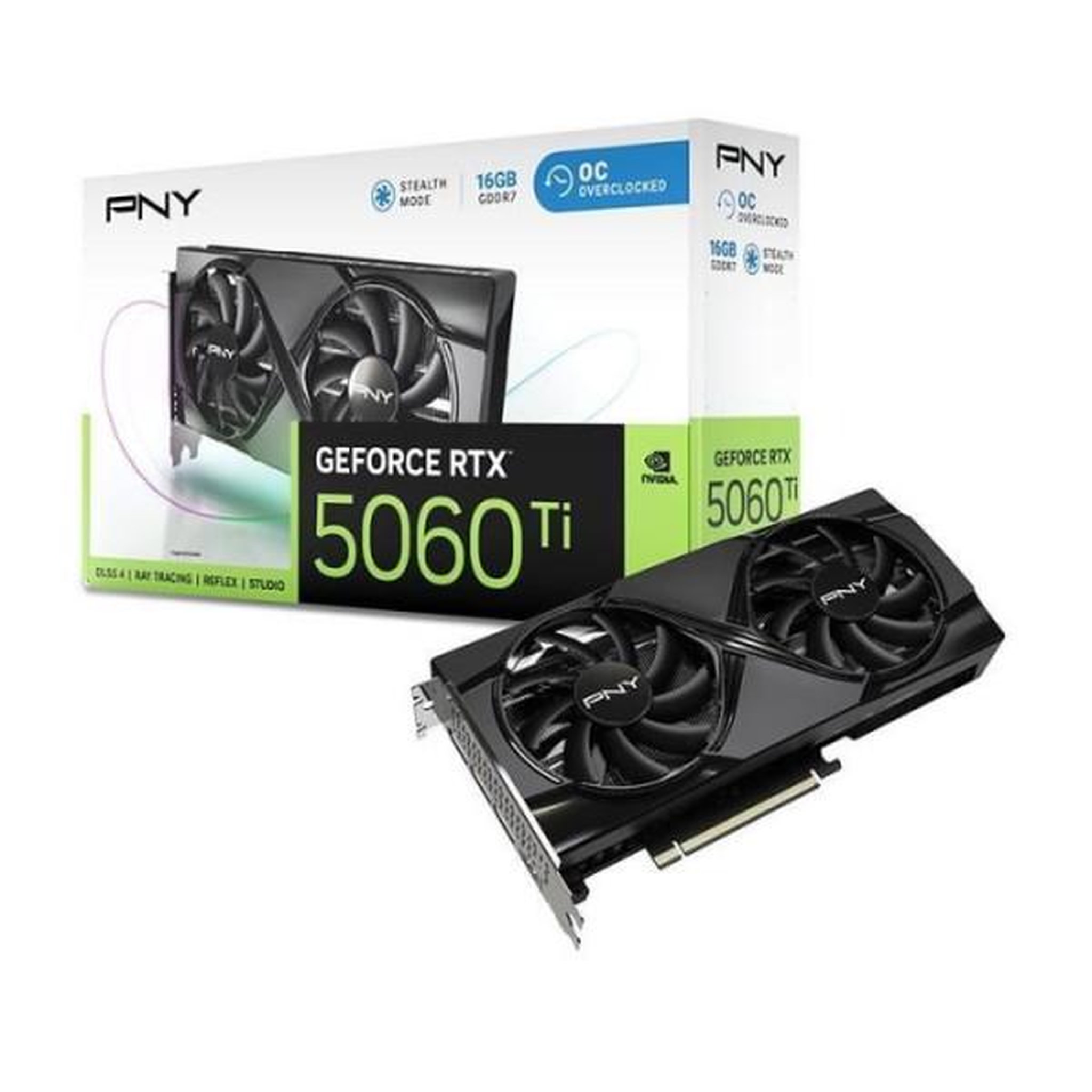 PNY PNY - Carte graphique - GeForce RTX™ 5060 Ti - 16GB - Overclocked Dual Fan DLSS 4
