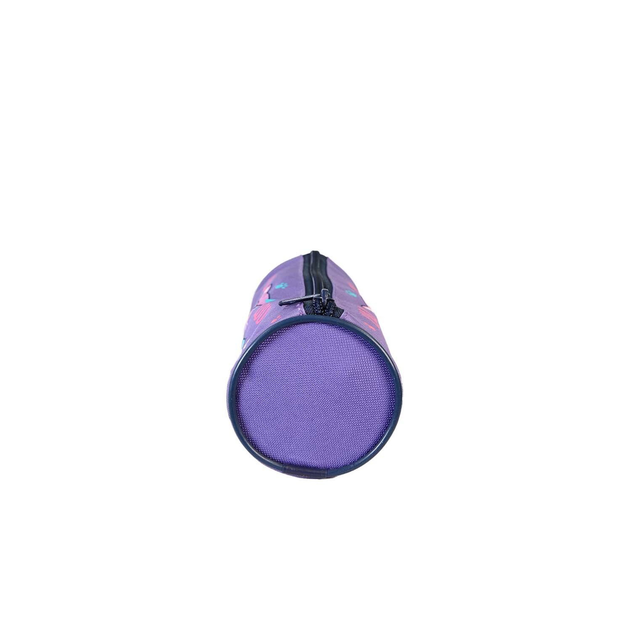 Voir la diapositive 3 : Bagtrotter Lili Lou - Trousse scolaire ronde - Violet - Fille - 1 compartiment