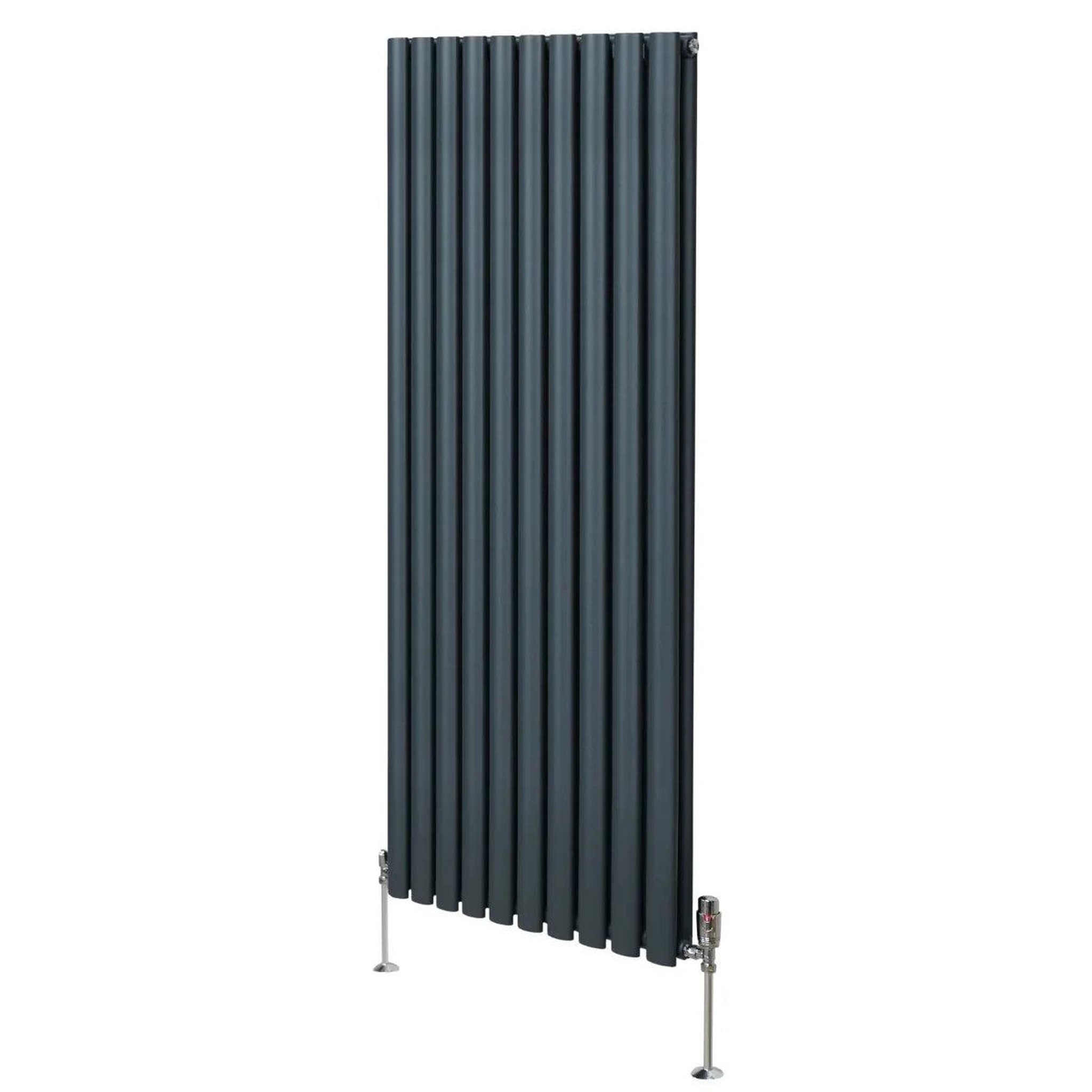 Voir la diapositive 1 : MONSTERSHOP Radiateur à colonnes ovales & robinet, 2 panneaux - 1600 x 600 mm