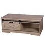 Voir la diapositive 1 : DIVERS Table basse New York 1 porte coulissante - Marron