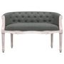 Voir la diapositive 3 : VIDAXL Banc Gris fonce 98x56x69 cm Tissu