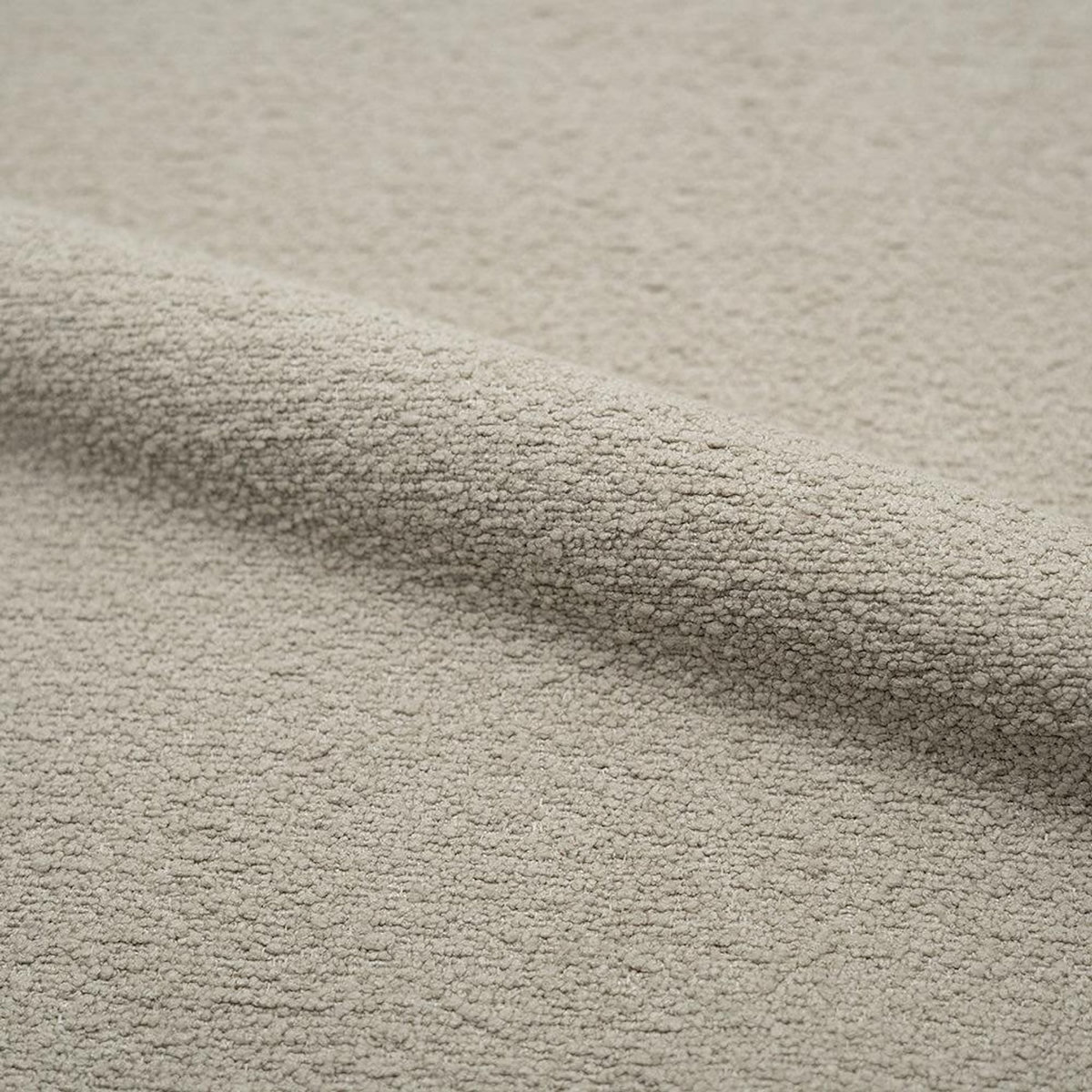 Rendez vous déco Lot de 2 chaises en tissu bouclette beige - Karl