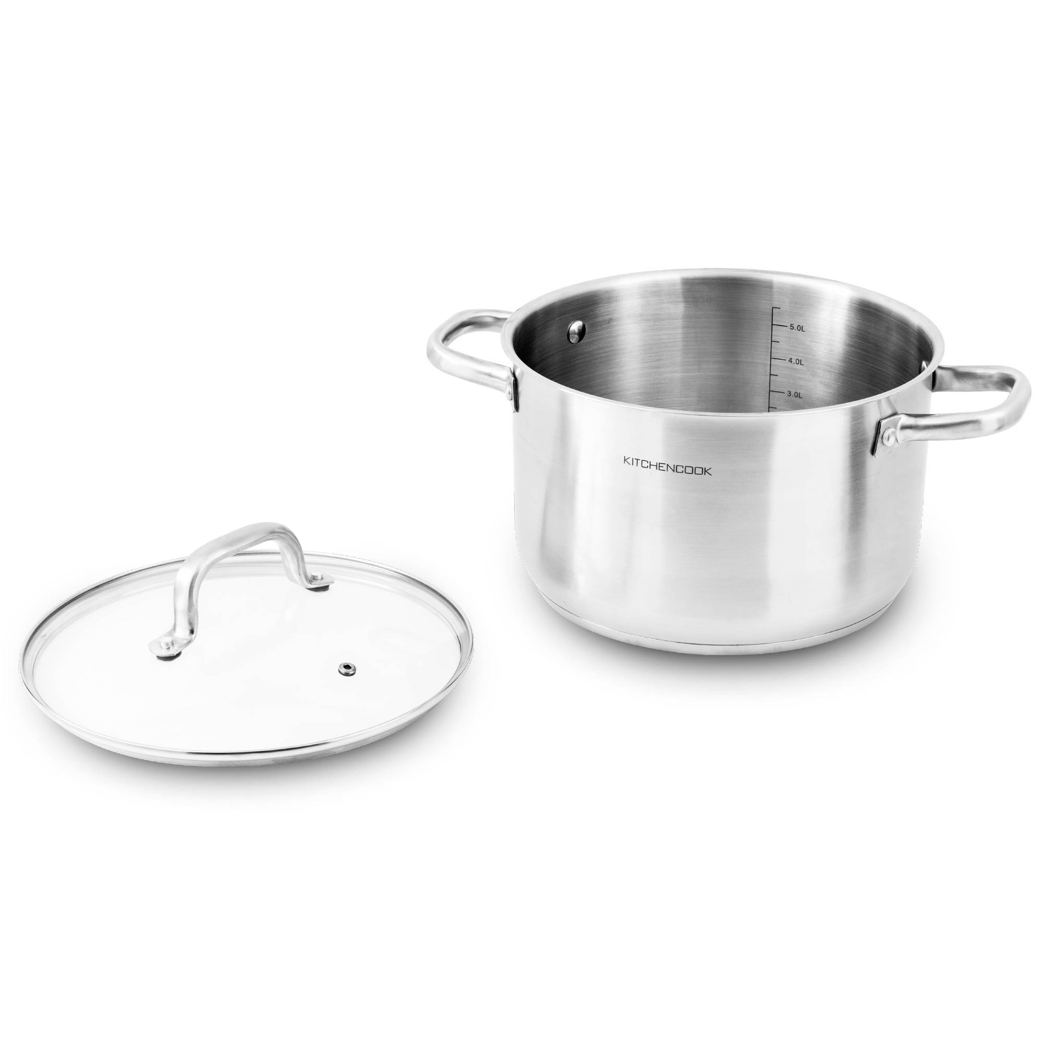 Voir la diapositive 4 : KITCHEN COOK Marmite acier inoxydable 24 cm induction PROFESSIONNEL