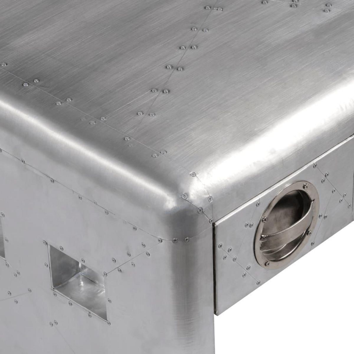 VIDAXL Table basse 3 tiroirs vintage Style d'aviation