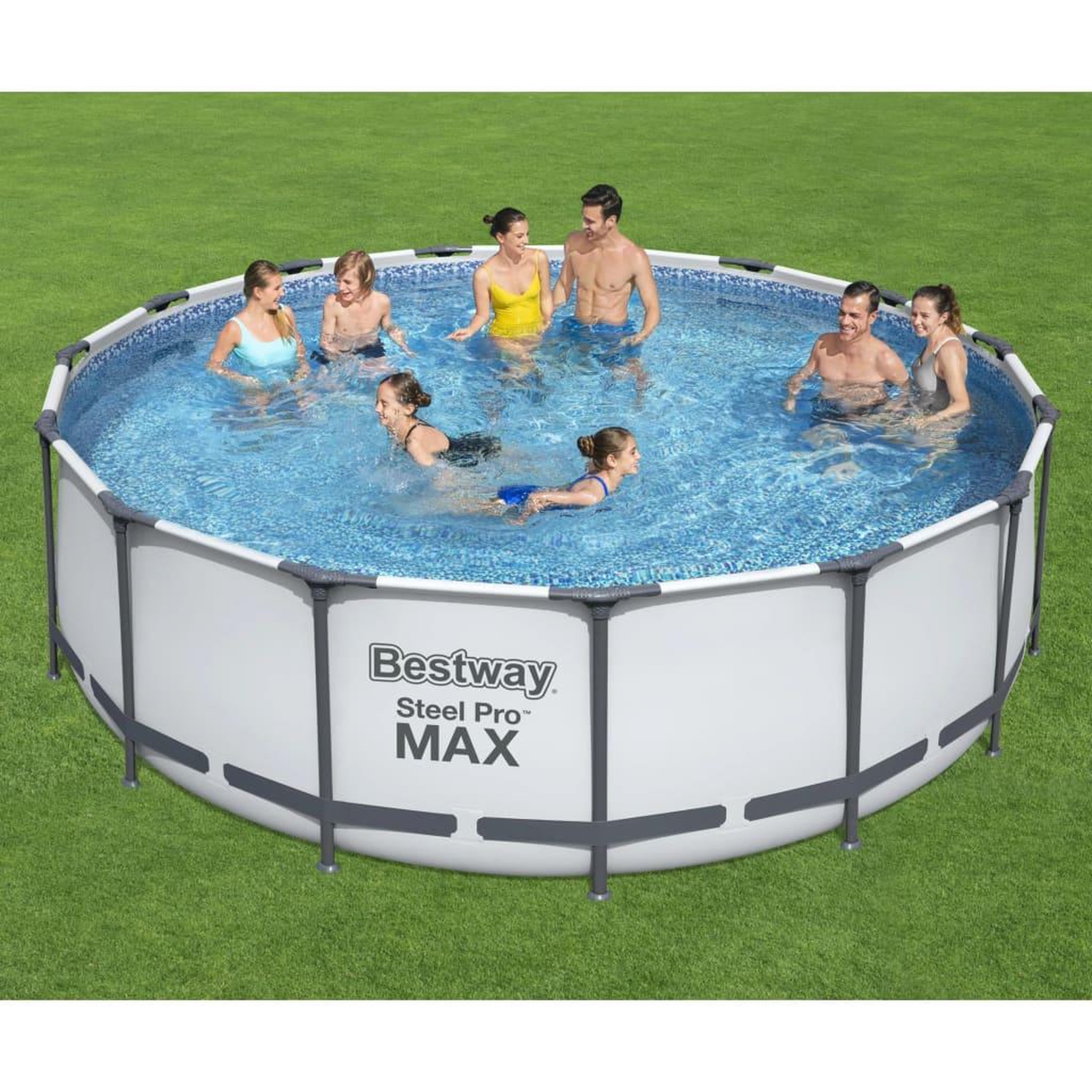 Voir la diapositive 1 : BESTWAY Bestway Ensemble de piscine Steel Pro MAX Rond 457x122 cm