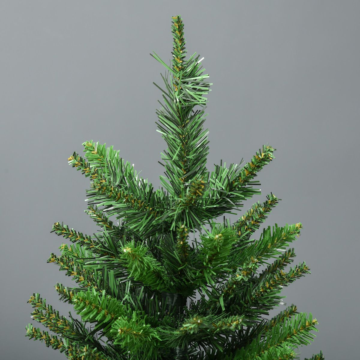 HOMCOM Sapin de Noël artificiel avec 310 branches, support en acier, arbre de Noël artificiel avec socle pliable en acier, hauteur 120 cm, vert