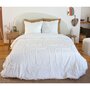 Voir la diapositive 2 : Home collection Parure de couette tuftées en coton lavé - jaja