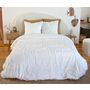 Voir la diapositive 2 : Home collection Parure de couette tuftées en coton lavé - jaja