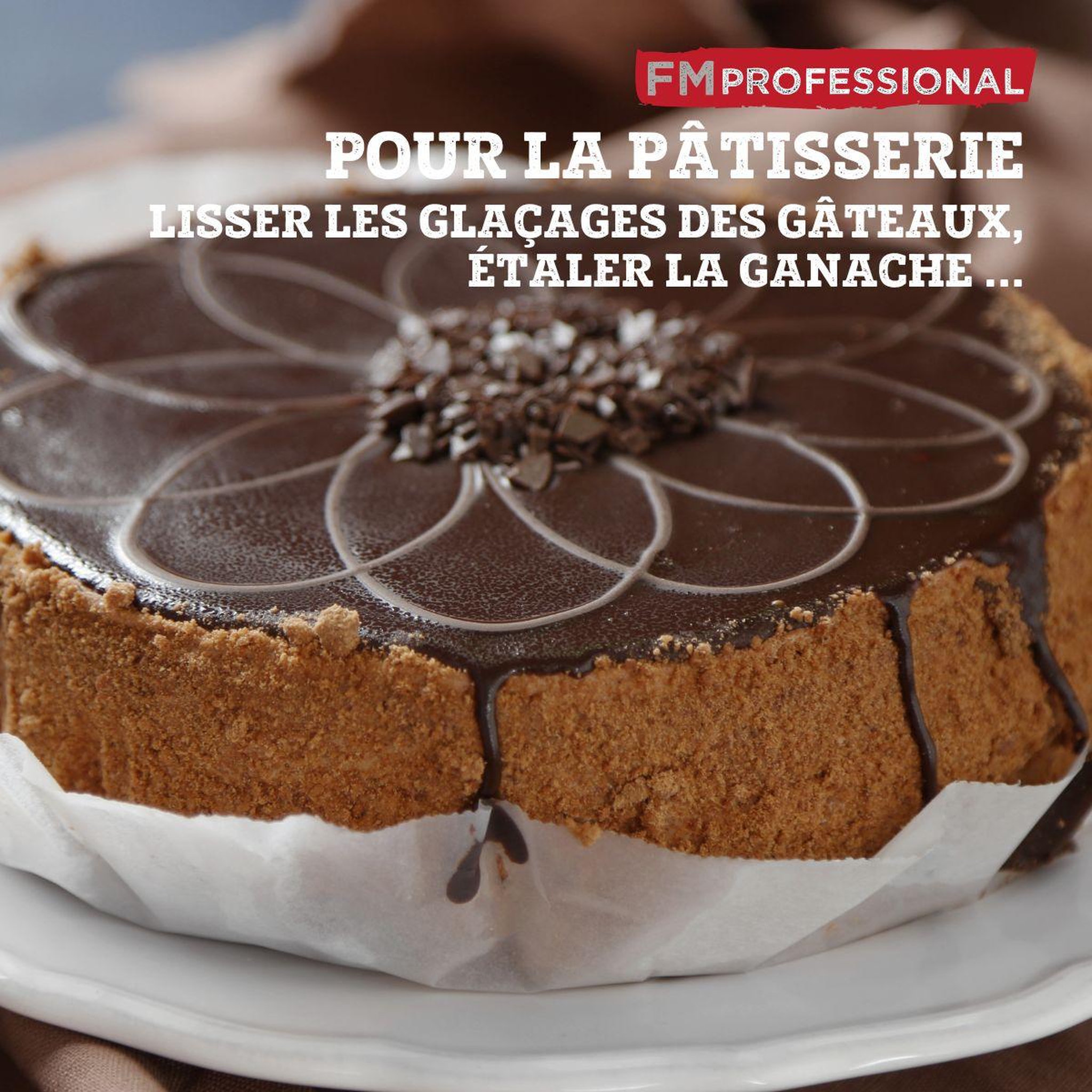 Voir la diapositive 4 : FM PROFESSIONAL Ensemble de 2 spatules à crêpes inox 25,9 cm fm professional pâtisserie