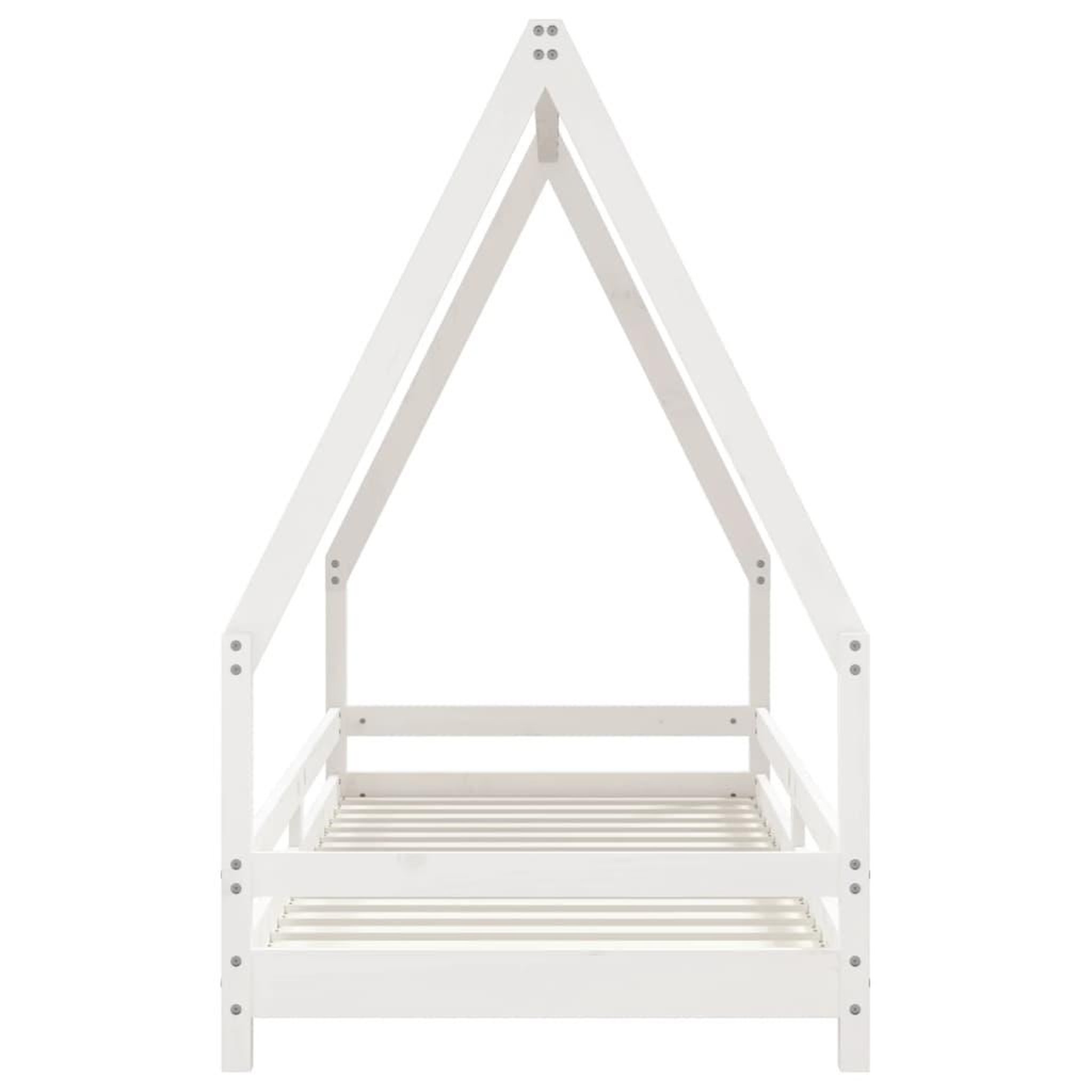Voir la diapositive 4 : VIDAXL Cadre de lit pour enfants blanc 90x200 cm bois de pin massif