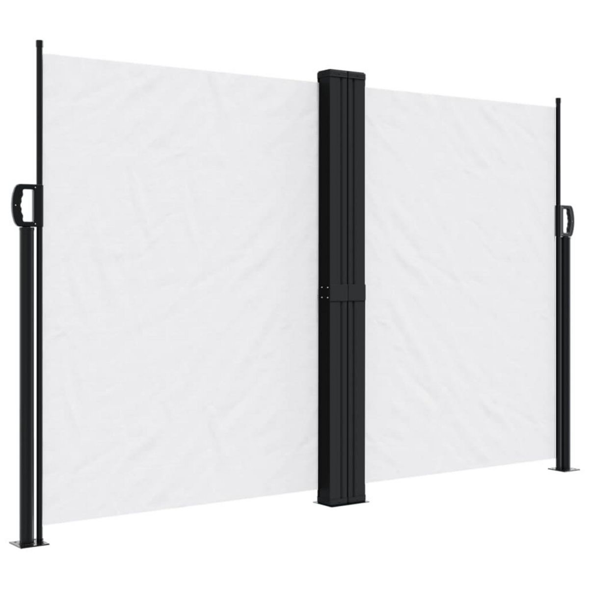 VIDAXL Auvent lateral retractable blanc 160x600 cm