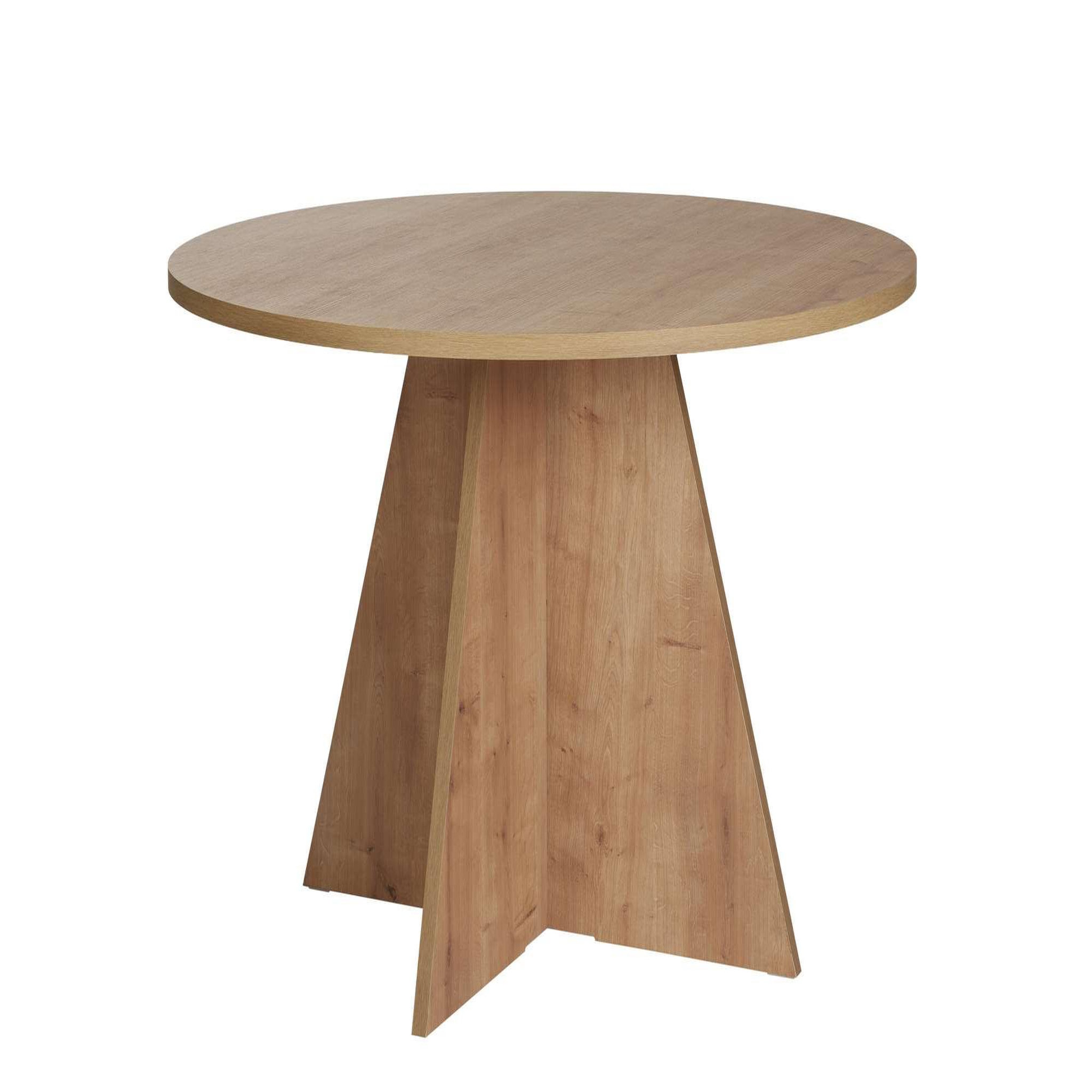 Habitat et Jardin Table à manger en bois  virella  - 120 x 120 x 75 cm - chêne saphir