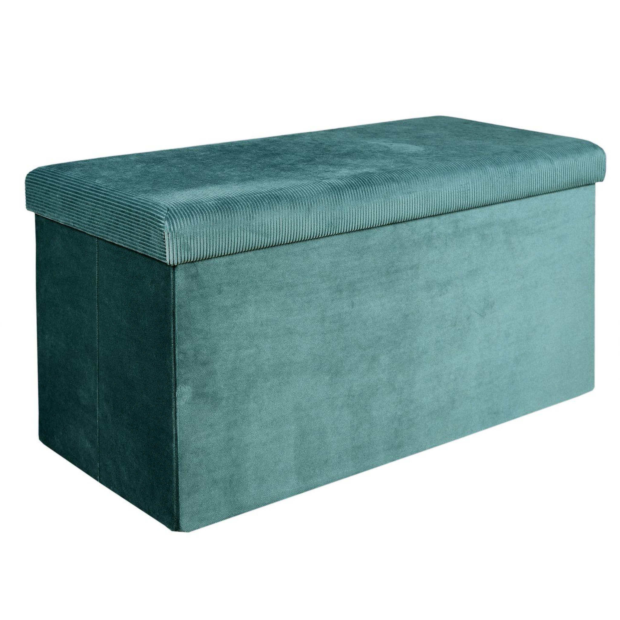 Voir la diapositive 1 : The Home Deco Factory Coffre banc pliable design velours Giulia